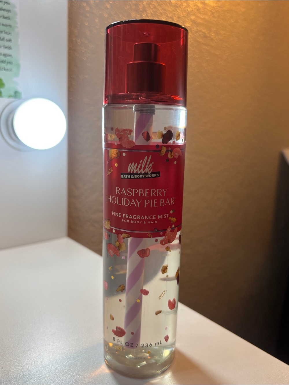Bath & Body Works Raspberry Holiday Pie Bar Fine Fragrance